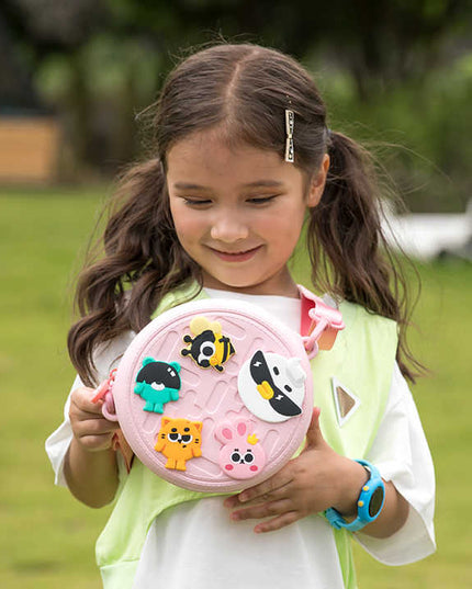 Cool EVA round silicon sling bag