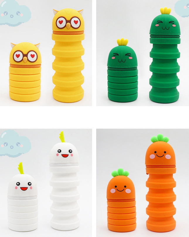Silicon Foldable Pen Holder