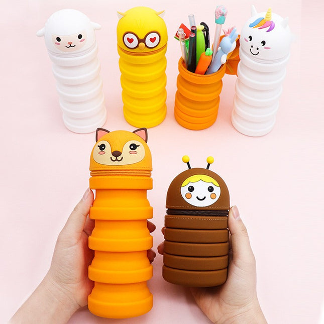Silicon Foldable Pen Holder
