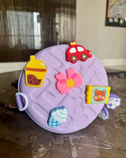 Cool EVA round silicon sling bag