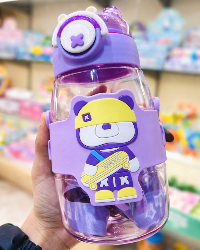 Bear Plastic Sipper Bottle