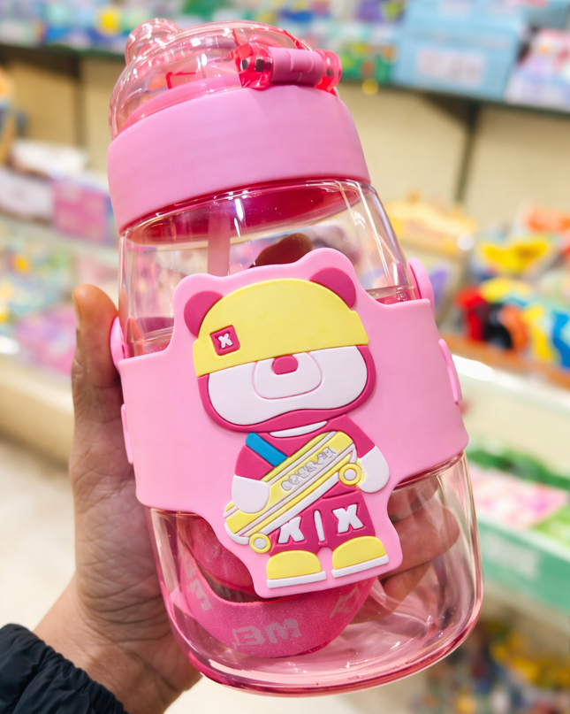 Bear Plastic Sipper Bottle