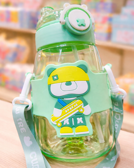 Bear Plastic Sipper Bottle (1157)