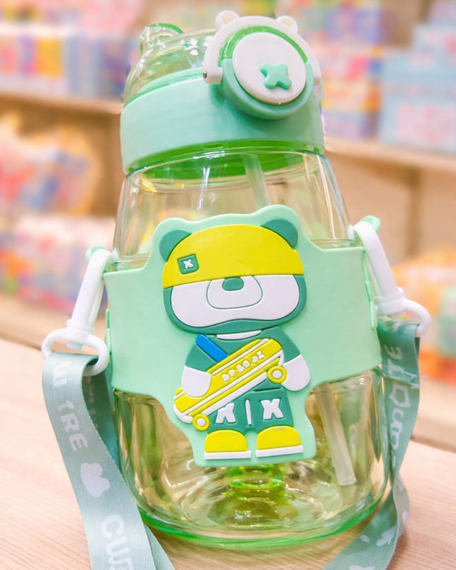 Bear Plastic Sipper Bottle