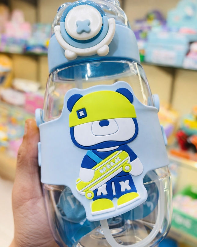 Bear Plastic Sipper Bottle