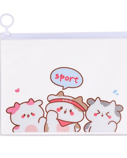 Stylish Transparent Zip Lock Pouch (Pack of 5)
