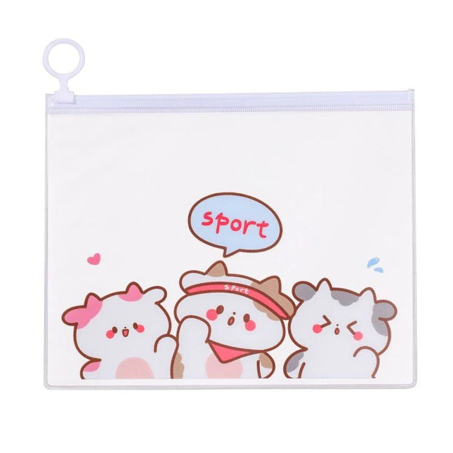 Stylish Transparent Zip Lock Pouch (Pack of 5)