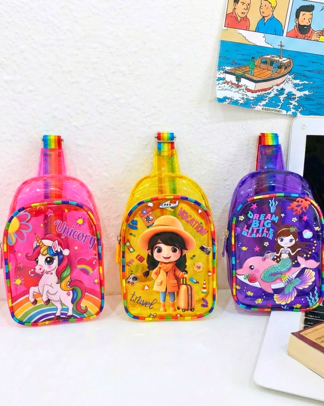 Cartoon Jelly Chest Bags