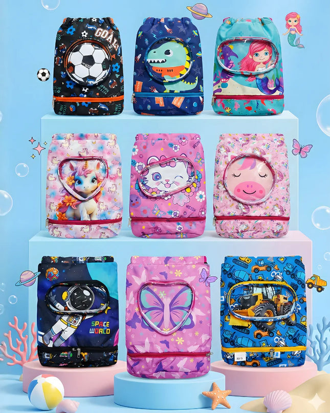 Kids Swimming Bag - Waterproof, Spacious & Super Cute!
