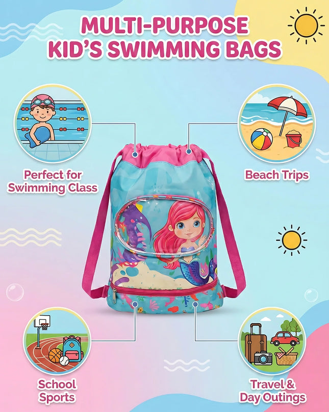 Kids Swimming Bag - Waterproof, Spacious & Super Cute!