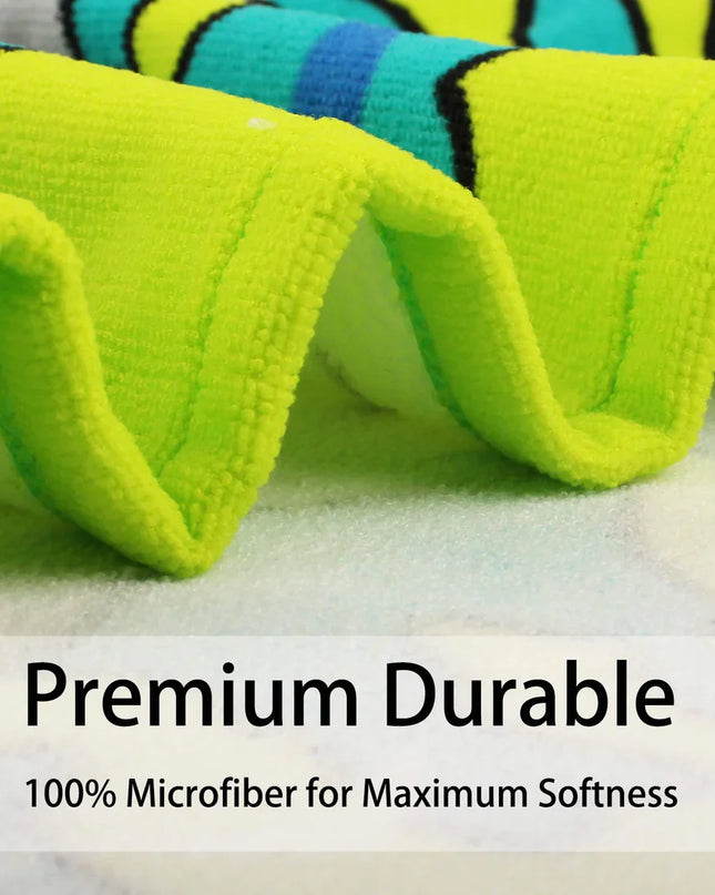 Kids’ Hooded Microfiber Bath Towel | Quick-Dry Cloak with Animal Prints
