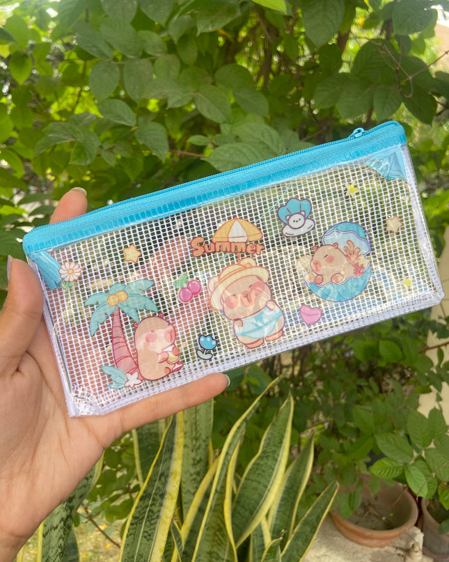 Cartoon Pencil Pouches (Pack of 2)
