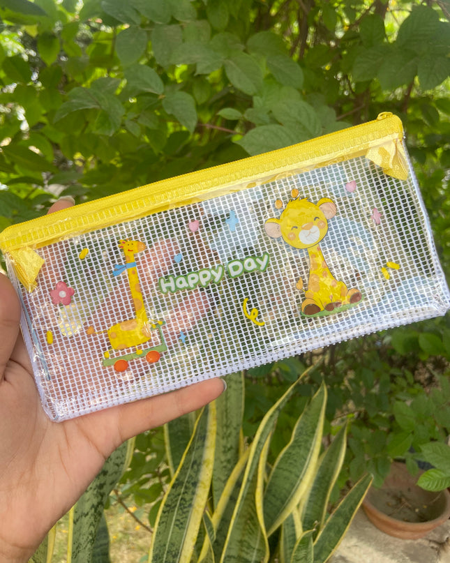 Cartoon Pencil Pouches (Pack of 2)