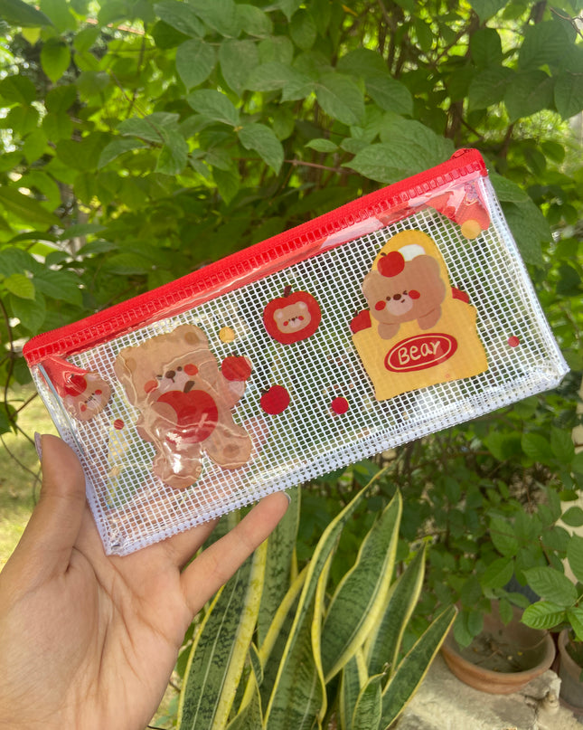 Cartoon Pencil Pouches (Pack of 2)