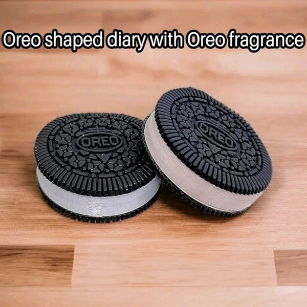 Oreo Biscuit Shaped Pocket Diary With Cute Oreo Fragrance (Pack of 2)