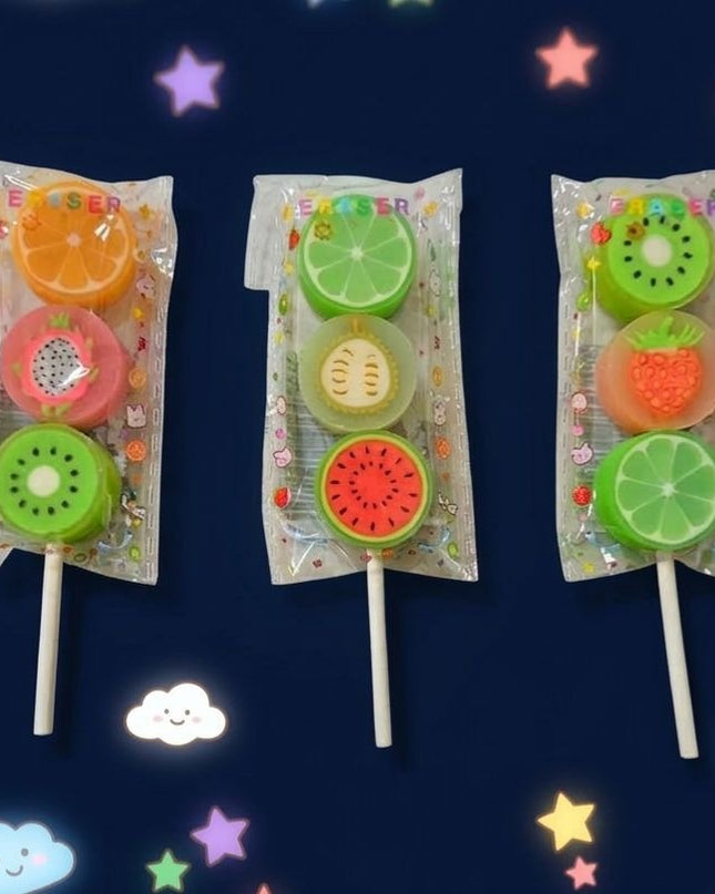Fruit Erasers
