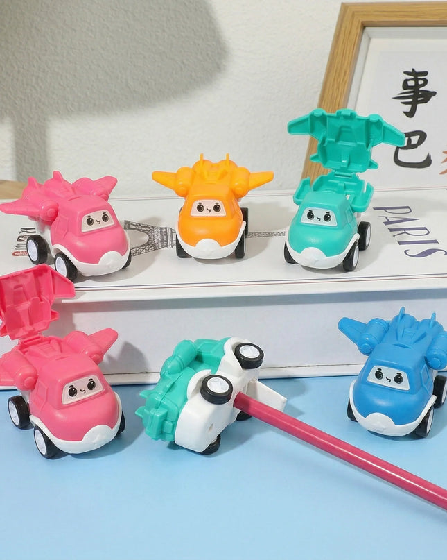 Fun Pull-Back Toy Airplane Pencil Sharpener