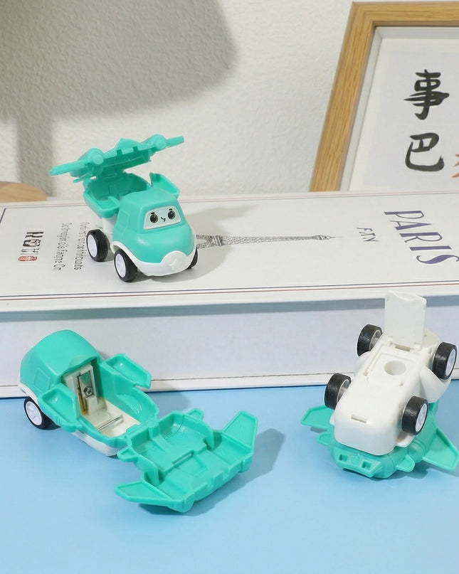 Fun Pull-Back Toy Airplane Pencil Sharpener