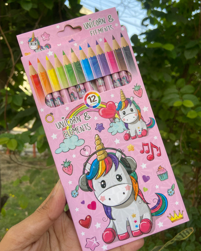 Unicorn and Space Pencil Colors