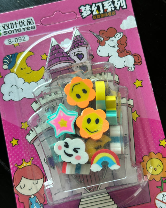 Unicorn Eraser Set