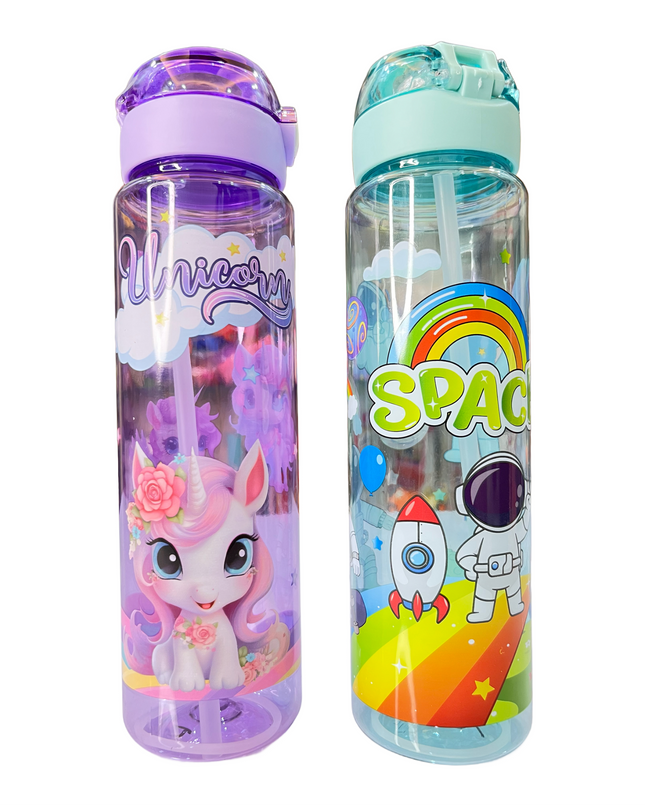 Unicorn/space water bottle