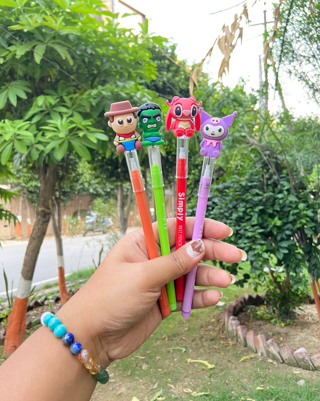 Mix cartoon Push Pencils