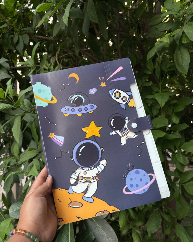 Space theme file folders