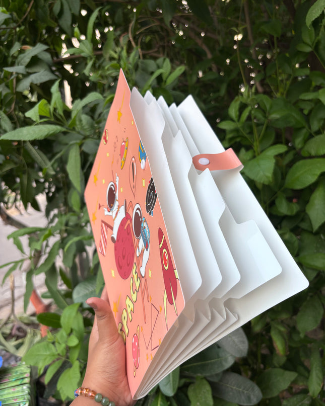 Space theme file folders