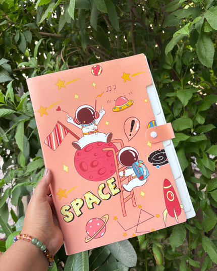 Space theme file folders