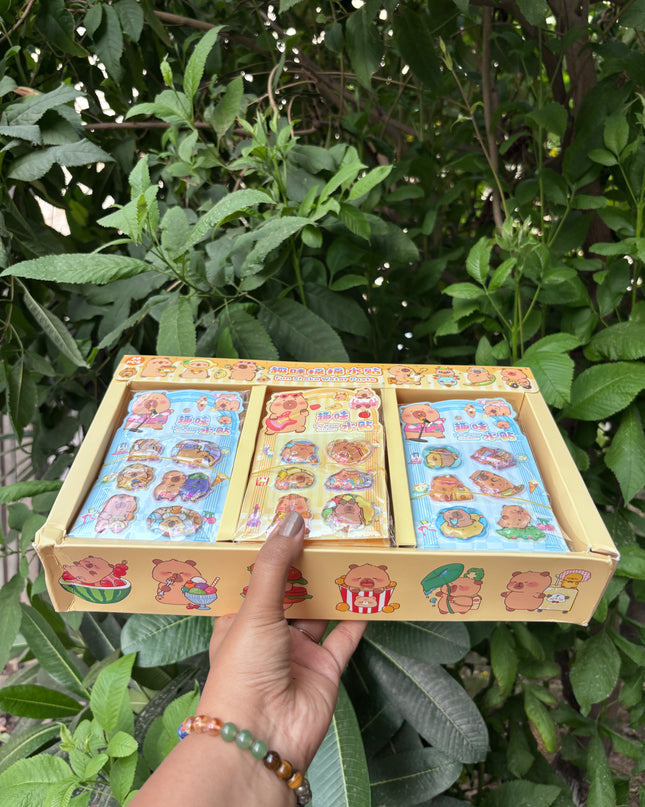 Capybara water stickers