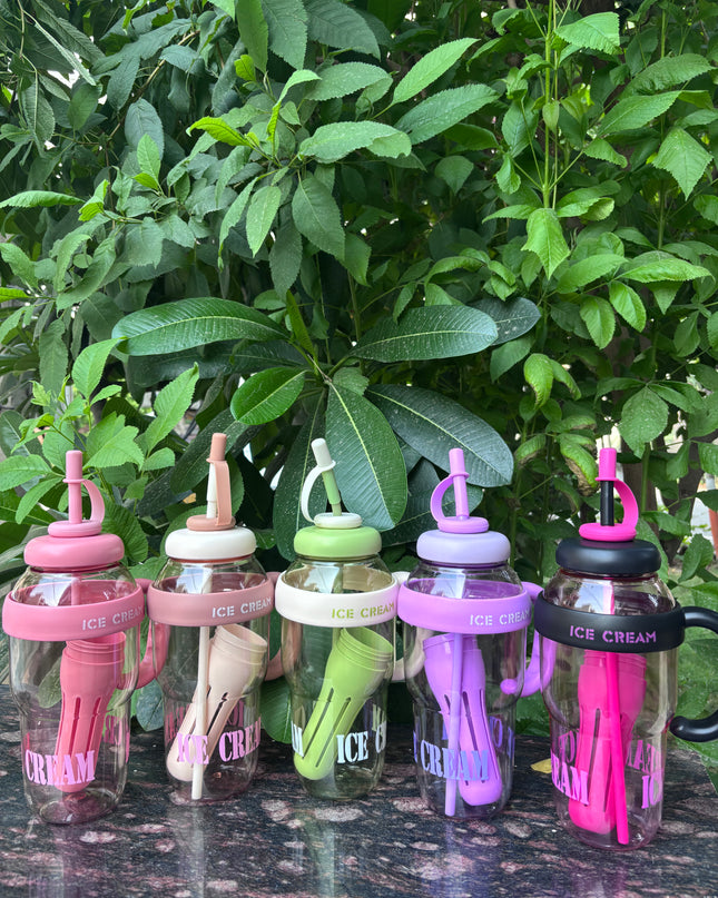 Ice cream Sipper Water Bottle