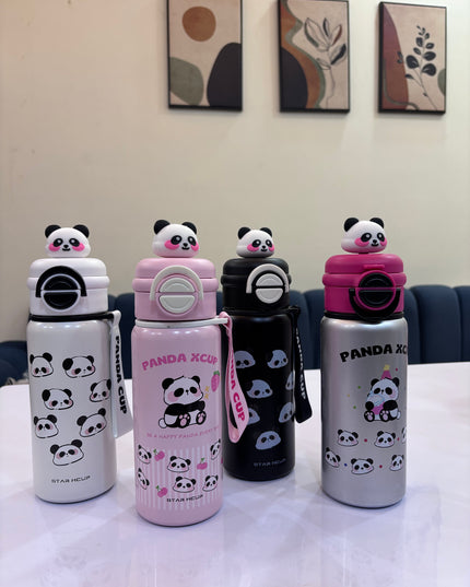 Panda steel water bottle