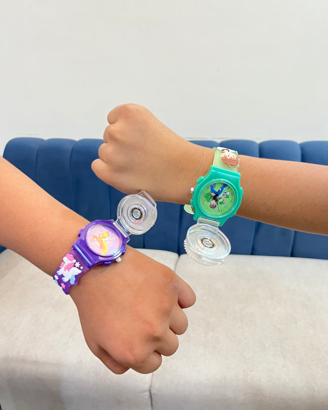 2 in 1 light spinner with watch