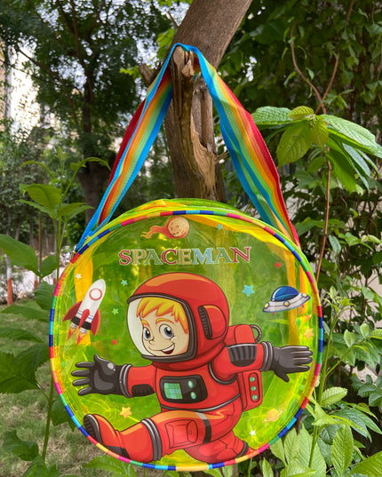 Unicorn and Space Round Jelly Sling Bag