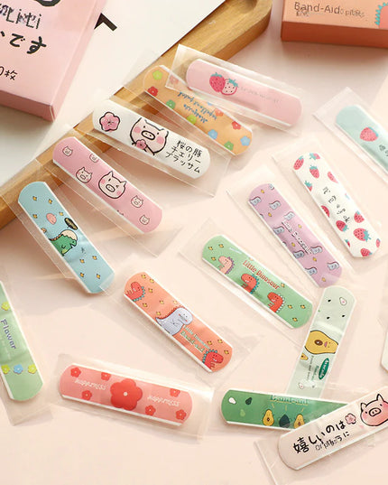Cute Cartoon Waterproof Bandages for Kids – Skin-Friendly (Pack of 20)
