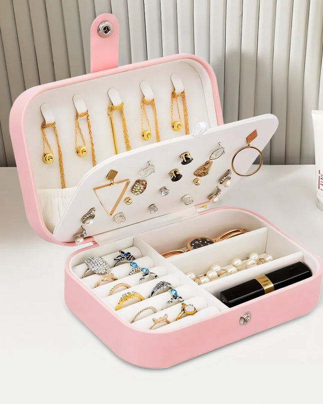 Compact Double Layer jewellery Box Organizer