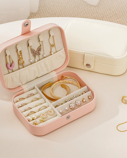 Compact Double Layer jewellery Box Organizer