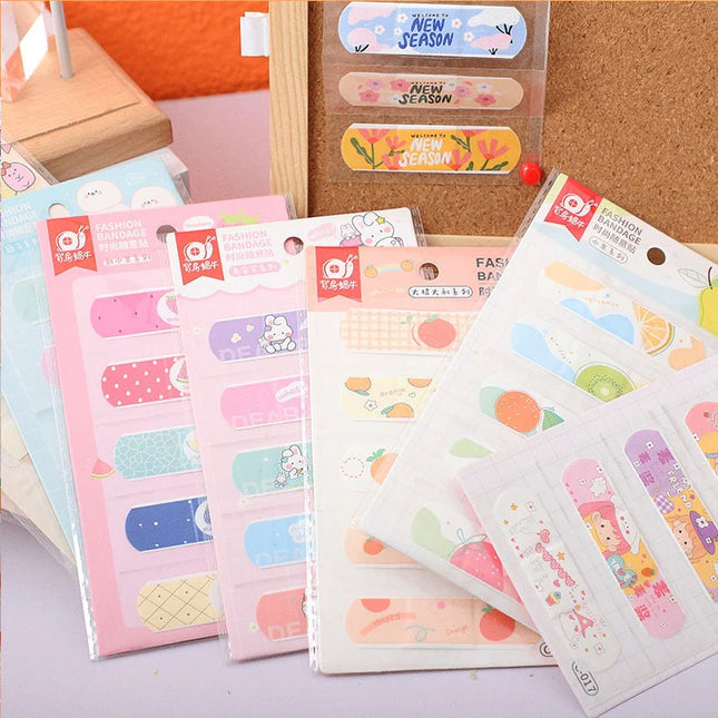 Cute Cartoon Waterproof Bandages for Kids – Skin-Friendly (Pack of 20)