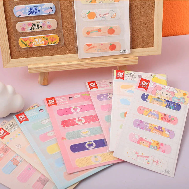 Cute Cartoon Waterproof Bandages for Kids – Skin-Friendly (Pack of 20)