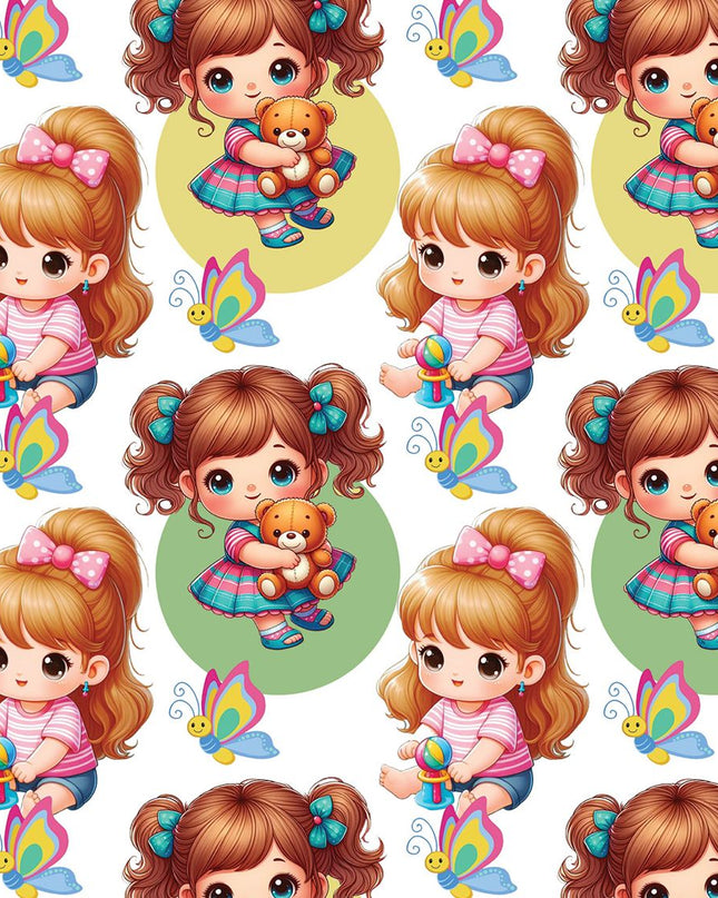 Cartoon wrapping papers(pack of 5 sheets)
