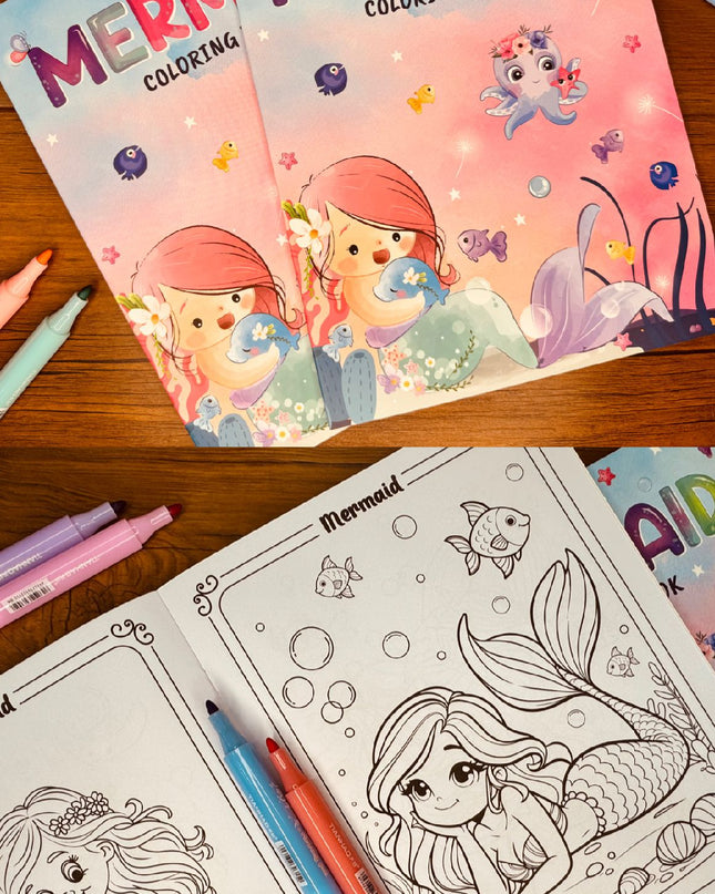 Mermaid Colouring book