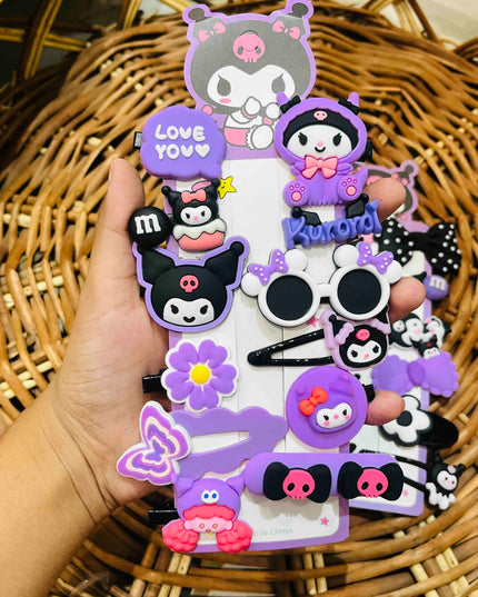 Kuromi Hair clip set