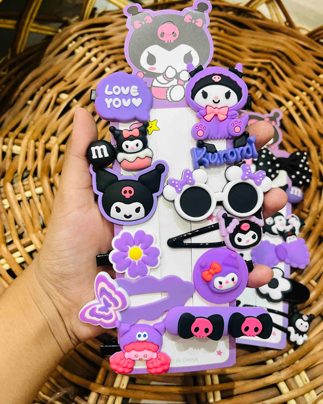 Kuromi Hair clip set