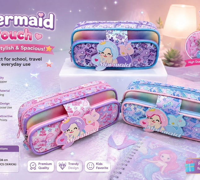 Mermaid Pencil Pouches