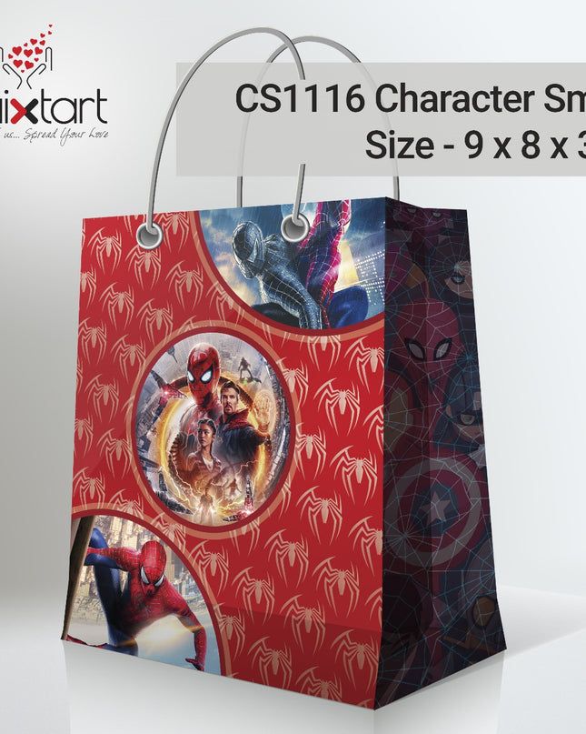 Spiderman Paper Carry Bags (Pack of 12)
