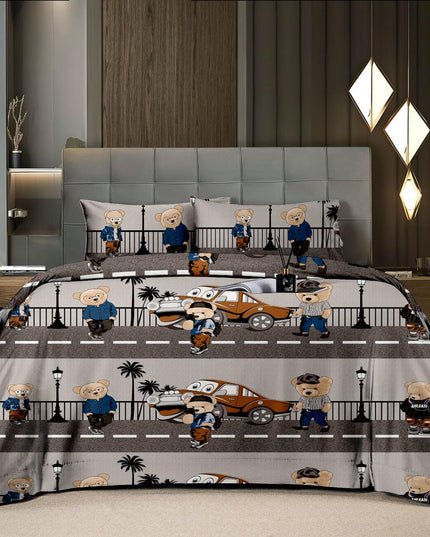 Cartoon Printed Bedsheet
