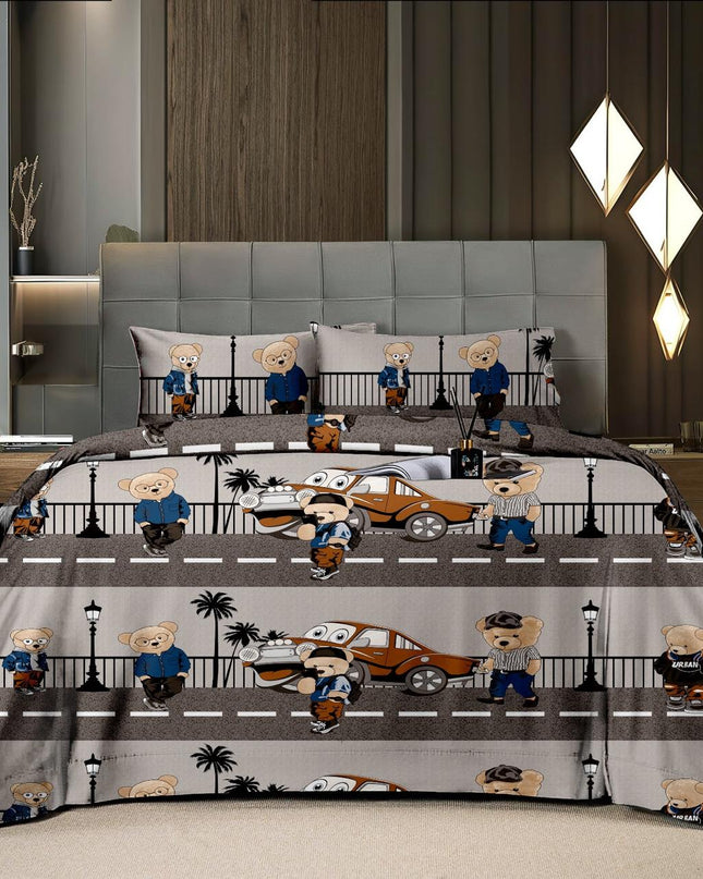 Cartoon Printed Bedsheet