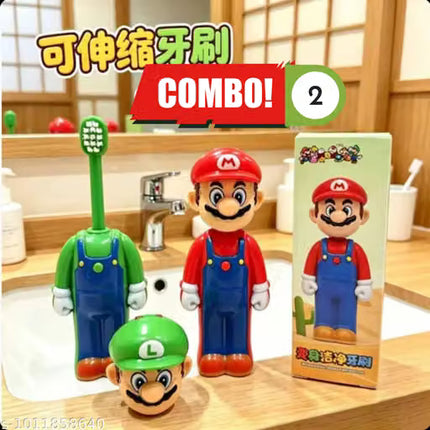Super Mario Cartoon Character Kids Toothbrush Holder with Cover | Cute Bathroom Organizer Any Colour (Copy)