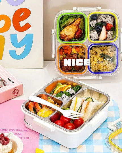 4-in-1 Rainbow Lunch Box