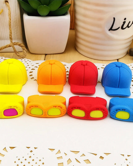 Cap & Goggles Eraser ( Pack of 10 )